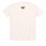 WE MOVE THE CULTURE, a Heather Natural Premium Unisex Tee (back-view)