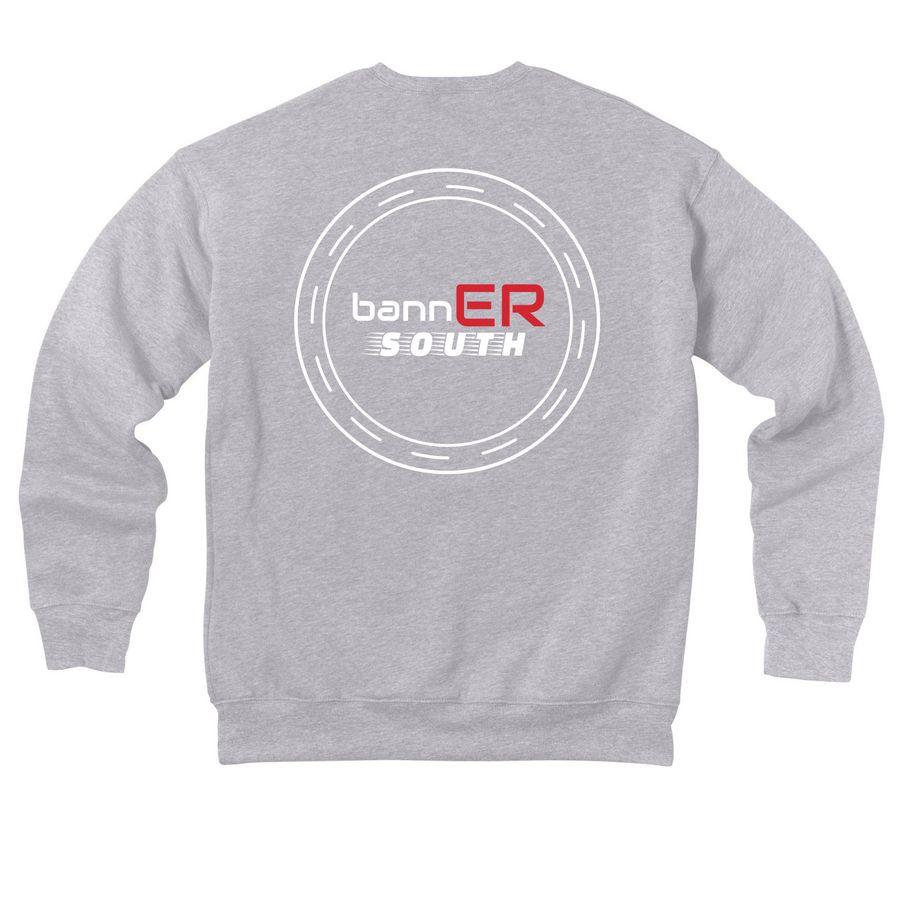 2026 Spring Design, a Athletic Heather Premium Drop Shoulder Sweatshirt (back-view)