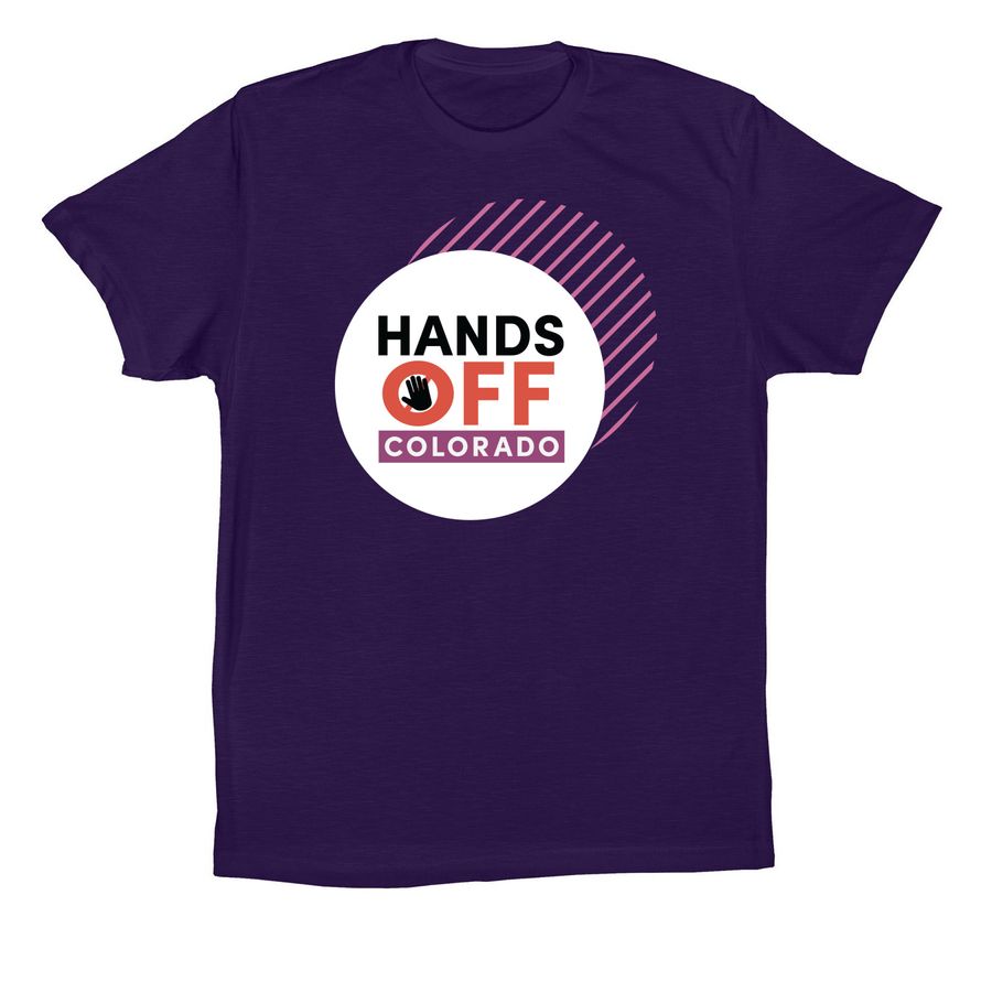 Hands Off Colorado (Purple), a Team Purple Premium Cotton Tee