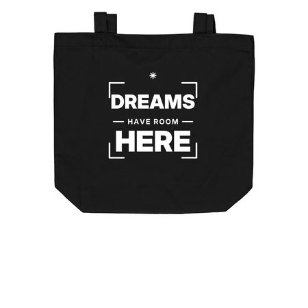 Carry Possibility Forward, a Black Organic Cotton Tote Bag