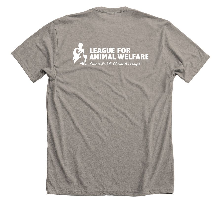 Cat Person, a Heather Stone Premium Unisex Tee (back-view)