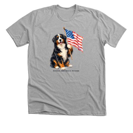 Red, White & Berner, a Athletic Heather Premium Unisex Tee
