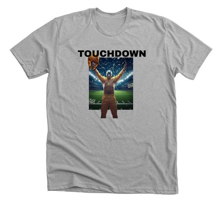 TOUCHDOWN, a Athletic Heather Premium Unisex Tee
