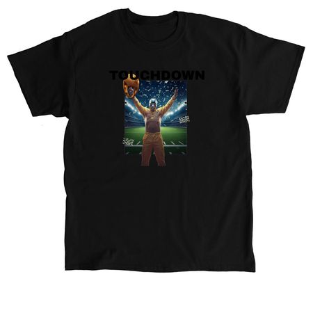 TOUCHDOWN, a Black Classic Unisex Tee