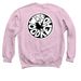 Nightmare Space! *spin the bottle tbr*, a Light Pink Crewneck Sweatshirt (back-view)