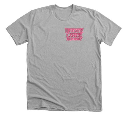 Upstate Canine Academy Pink, a Athletic Heather Premium Unisex Tee