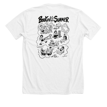 Booked for the Sumer, a Solid White Blend Premium Unisex Tee