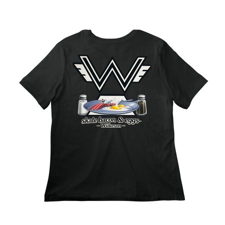 Back Only Design -Women's, a Vintage Black Women?s Relaxed Cotton Tee (back-view)