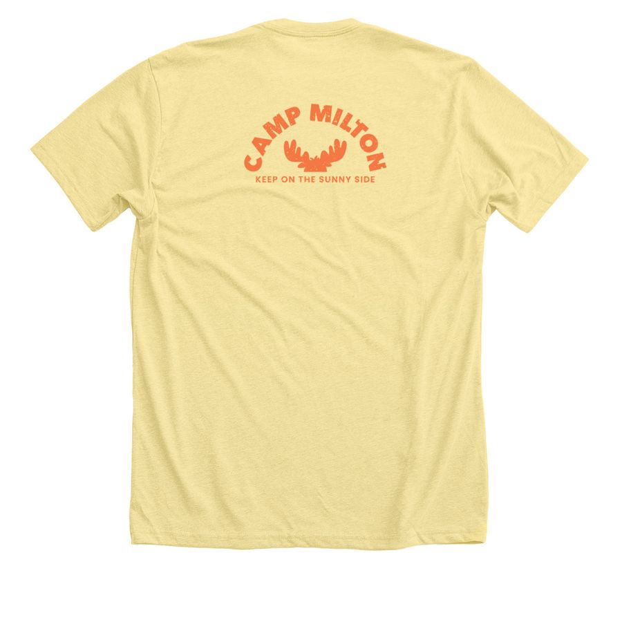 Keep on the Sunny Side, a Heather Yellow Gold Premium Unisex Tee (back-view)