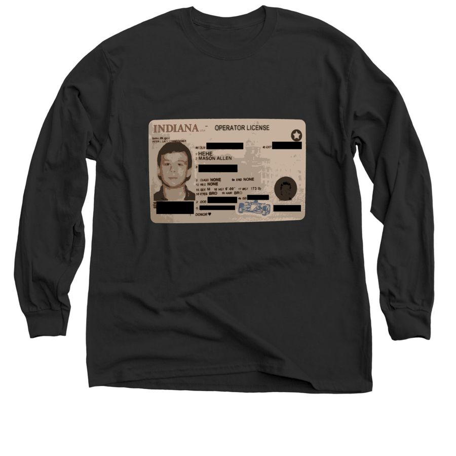 Drivers License Tee Shirt Bonfire