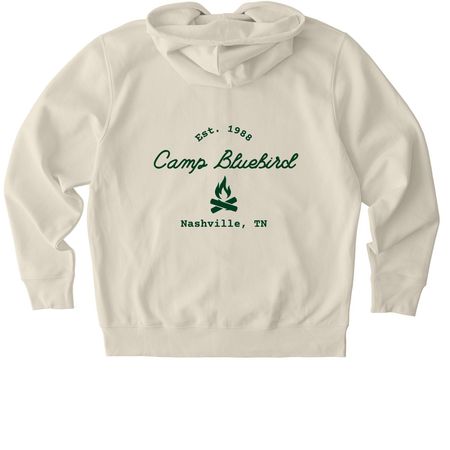 Bonfire Camp Sweatshirt, a Natural Raw Stanley/Stella Unisex Cultivator 2.0 Zip Up Pullover Hoodie