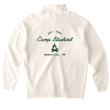 Bonfire Camp Sweatshirt, a Bone Midweight Quarter Zip Pullover