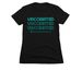 Vaccinated, a Black Women's Slim Fit Tee