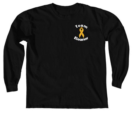 Team Eleanor - Adult and Child, a Black Comfort Colors Long Sleeve Tee