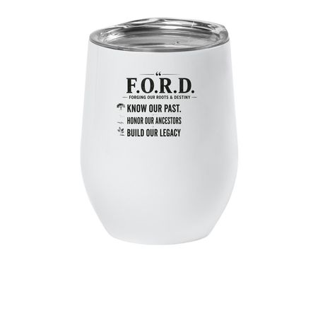 WINE TUMBLER, a White Insulated Wine Cup
