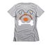 Give a Dog a Bone&nbsp;, a Dark Heather Grey Women's Slim Fit Tee (back-view)