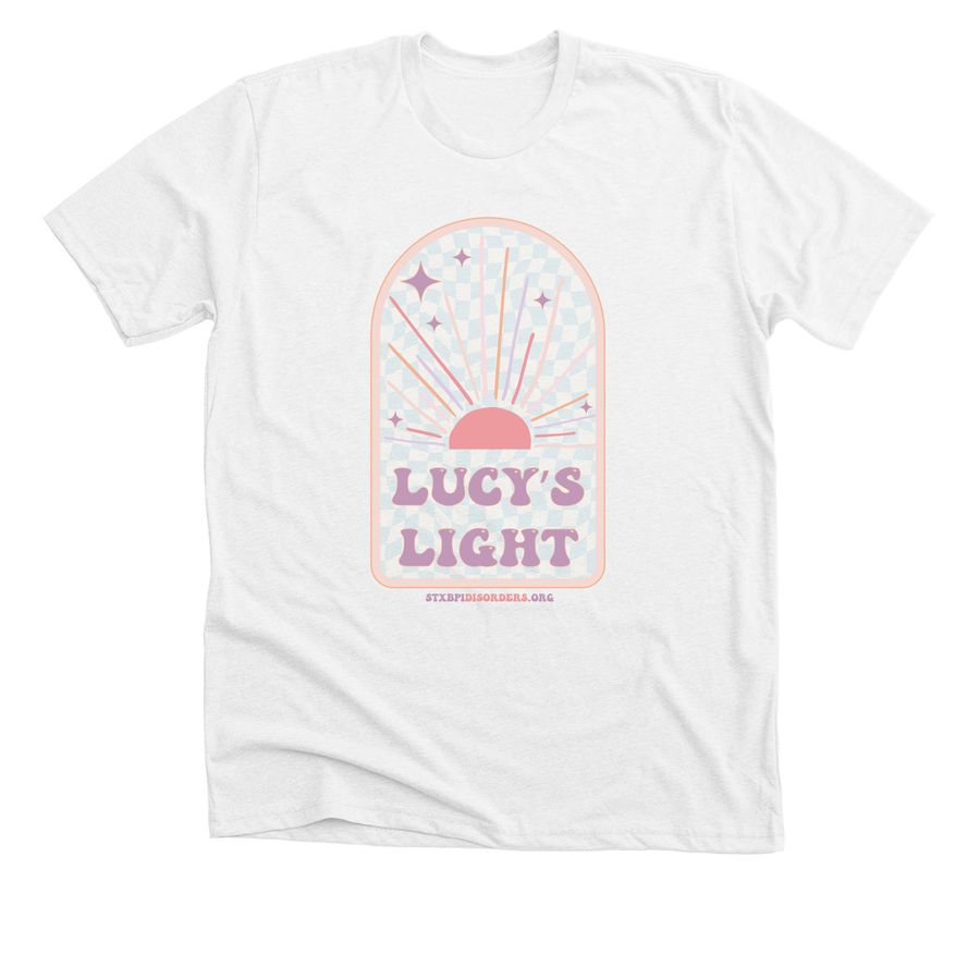 Lucy's Light, a White Premium Unisex Tee