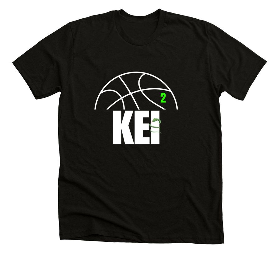 Kei Supporter Tee, a Solid Black Blend Premium Unisex Tee
