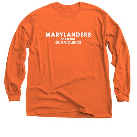 MPGV Advocacy Shirt, a Orange Classic Long Sleeve Tee