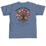 Rooted in Advocacy - CASA 2026 Fall Shirt, a Blue Jean Comfort Colors Unisex Tee (back-view)
