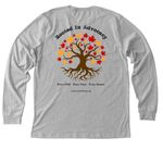 Rooted in Advocacy - CASA 2026 Fall Shirt, a Athletic Heather Premium Long Sleeve Tee (back-view)