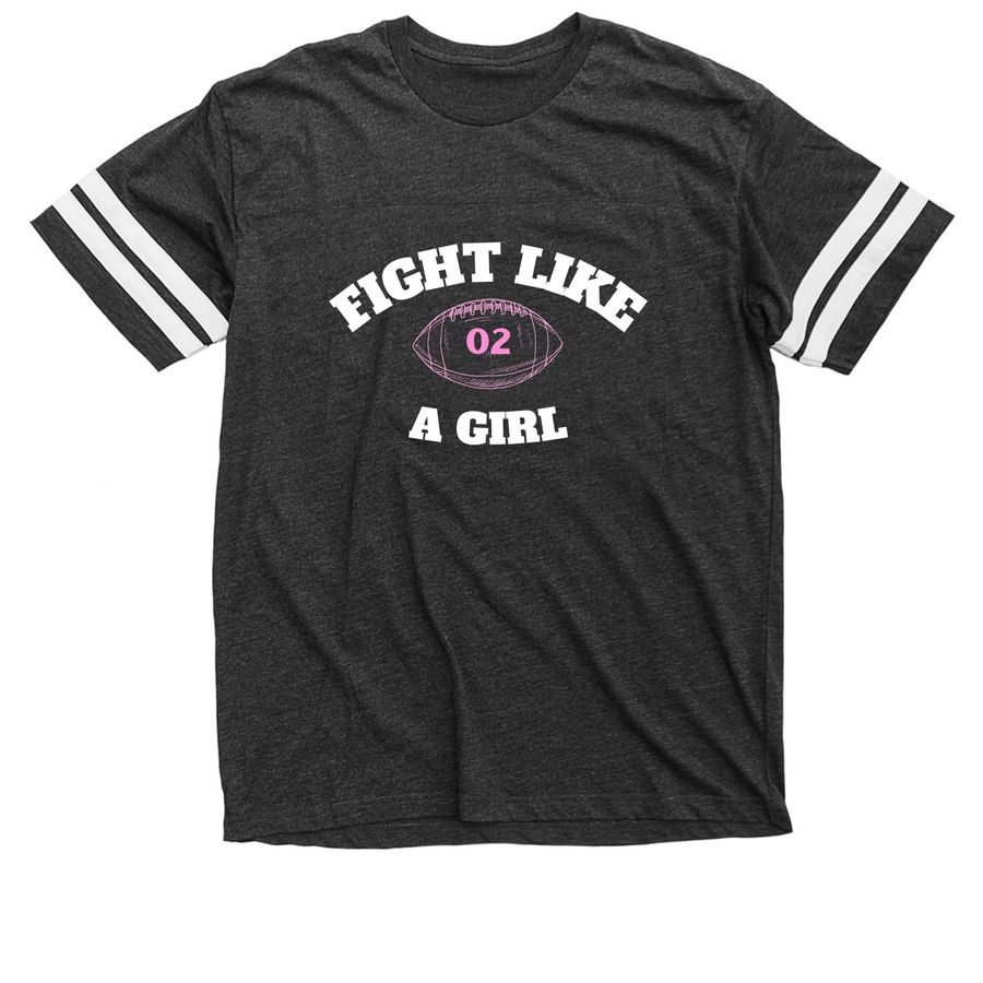 Vintage Football Style, a Vintage Smoke / White Football Jersey Tee