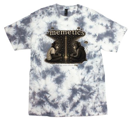 memetics, a Grey Crystal Tie Dye Tee