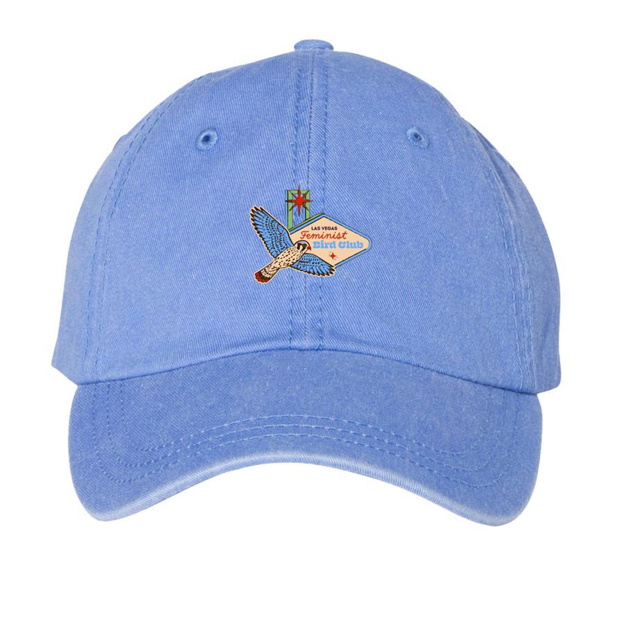 FBC Vegas Logo Hat, a Periwinkle Printed Pigment Dye Baseball Cap