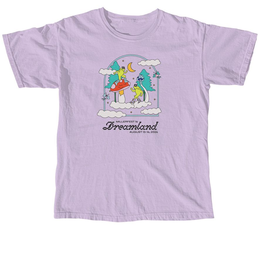 Dreamland Official Shirt, a Orchid Comfort Colors Unisex Tee
