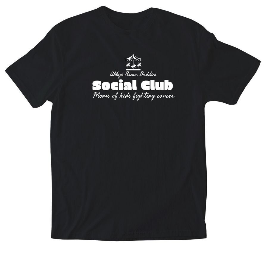 Social club, a Black Softstyle Cotton Tee