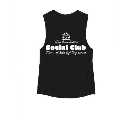 Social club, a Black Women's Muscle Tank