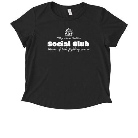 Social club, a Deep Black Allmade Eco Triblend Women?s Scoop Neck Tee