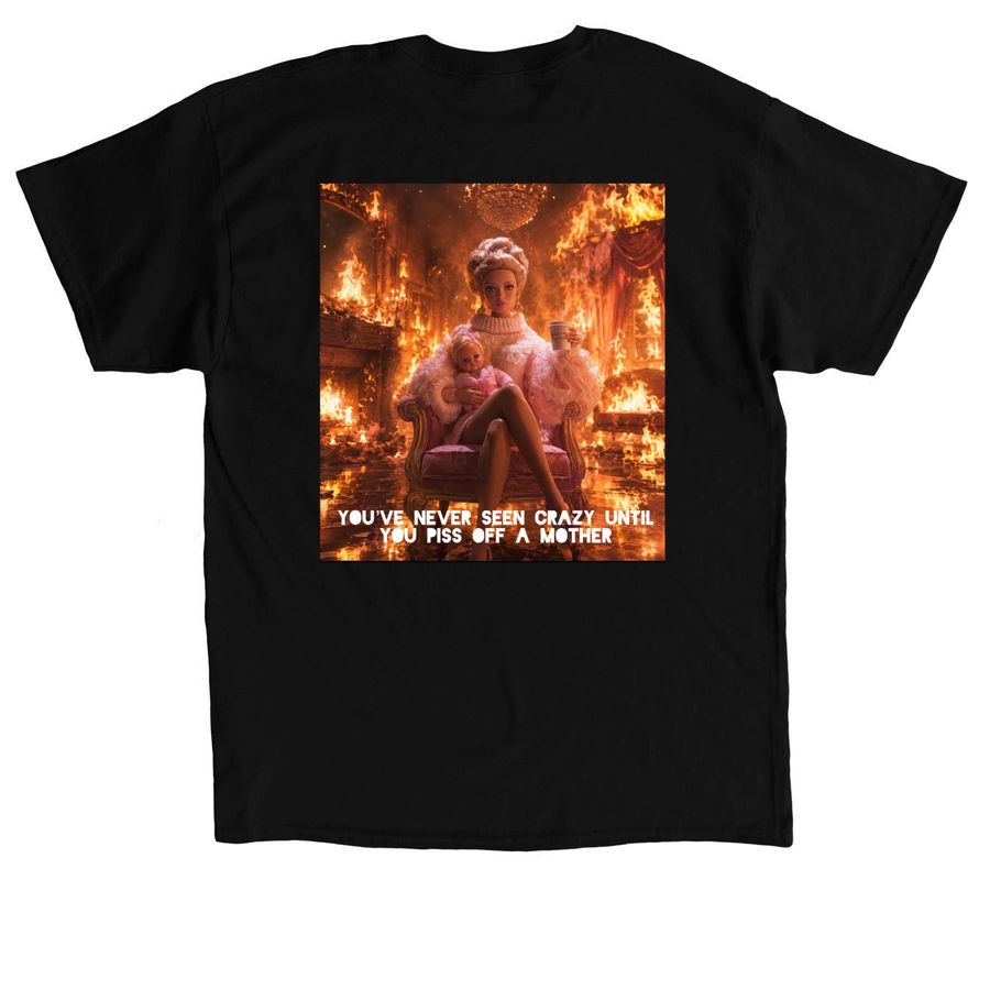 Protective mama&nbsp;, a Black Classic Unisex Tee (back-view)