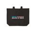 Trans Students Belong at Smith, a Deep Black Cotton Canvas Tote Bag