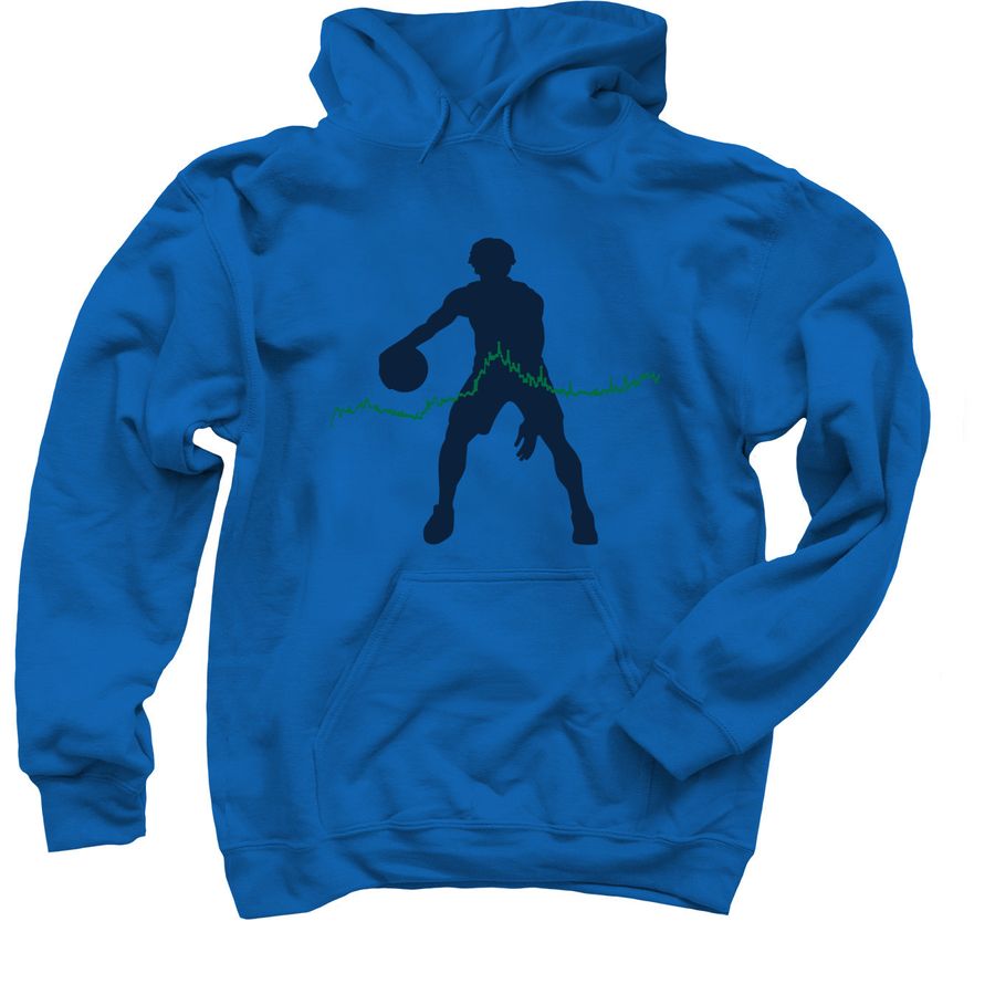 Card Ladder - Basketball #12, a Royal Blue Pullover Hoodie