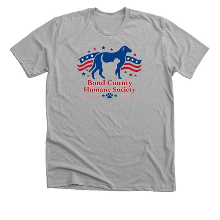 Patriot Logo, a Athletic Heather Premium Unisex Tee