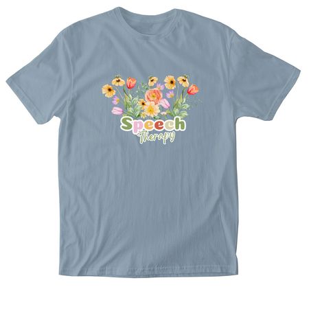 The ST Month, a Stone Blue Softstyle Cotton Tee