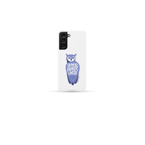 Governerds Unite Owl (Purple) Slim Galaxy S21 Ultra Phone Case Samsung Slim Phone Case