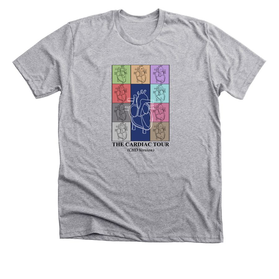 The Cardiac Tour (CHD Version), a Athletic Heather Premium Unisex Tee