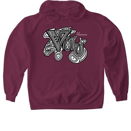 VUU HOCO: BUILT BY UNION. POWERED BY LEGACY., a Maroon Gildan Softstyle Pullover Hoodie