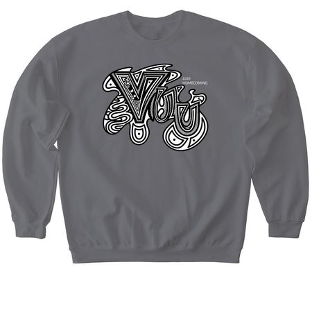 VUU HOCO: BUILT BY UNION. POWERED BY LEGACY., a Charcoal Softstyle Crewneck Sweatshirt