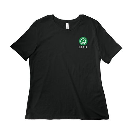STAFF, a Vintage Black Women?s Relaxed Cotton Tee