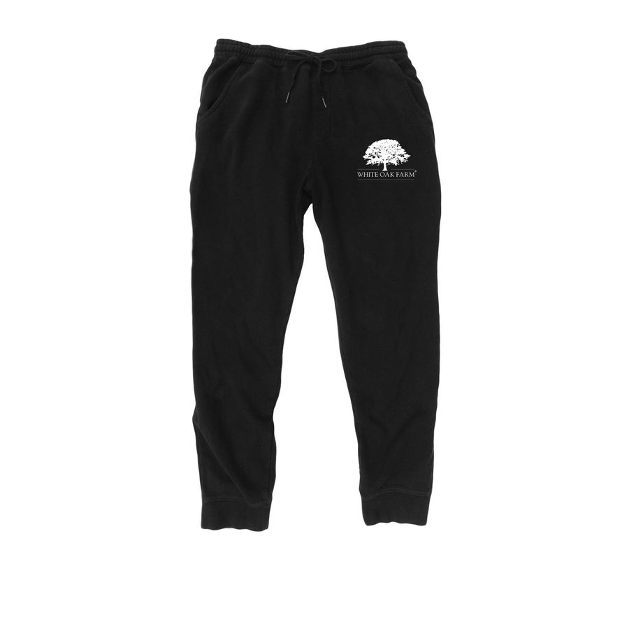 White Oak Farm: Pants, a Black Midweight Fleece Joggers