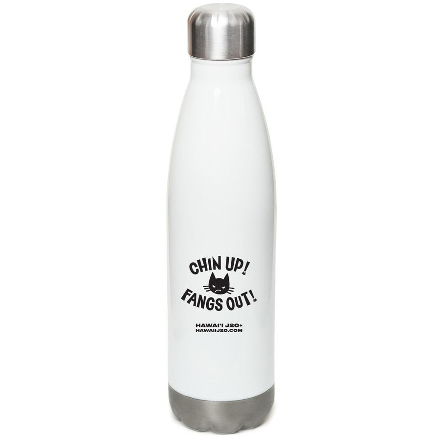 Remember to Hydrate, a White Stainless Steel Water Bottle