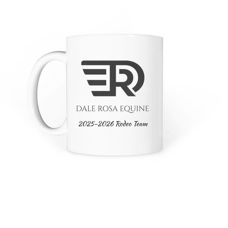 Rebrand DRE 25-26 Rodeo Team Mug, a White Coffee Mug (back-view)