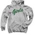 GIRLS GIRLS GIRLS, a Sport Grey Pullover Hoodie