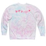 It's Probably Ringworm, a Cotton Candy Tie Dye Crewneck Sweatshirt (back-view)