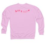 It's Probably Ringworm, a Light Pink Midweight Crewneck Sweatshirt (back-view)