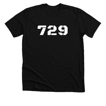 7 2 9 LOGO&nbsp;, a Solid Black Blend Premium Unisex Tee