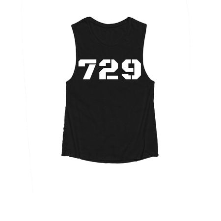 7 2 9 LOGO&nbsp;, a Black Women's Muscle Tank